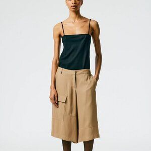 Tibi Eco Acetate Viscose Cargo Short